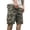 Grey, variant on Men's Camo Cargo Shorts Mens Casual Shorts Elastic Waist Cargo Shorts Relaxed Fit Multi-Pocket Outdoor Camouflage Cargo Shorts for Fishing Camping Casual Camouflage XL