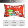 thumbnail image 2 of Sigee Mario Ad for Pillow Cases Concealed Zipper Opening Soft Fabric - Shrinkage and Fade Resistant Pillow Covers (Pillow core not included),16"x24", 2 of 7