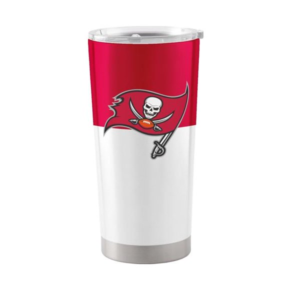 Logo Chair 630-S20T-11 20 oz NFL Tampa Bay Buccaneers Colorblock Stainless Tumbler