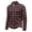 Pink #010, variant on Men's Plaid Waffle Knit Sweatshirt Quarter Zip Pullover Stand Collar Long Sleeve Loose Fit Casual Sweatshirt For Fall Winter Daily Wear, L