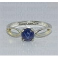 thumbnail image 4 of JewelryLoversZone 925 Sterling Silver Blue Star Sapphire Ring Timeless Wedding & Engagement Ring Handmade Jewelry Perfect for Gift Black Vermeil 10.5, 4 of 4