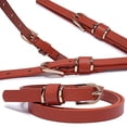 thumbnail image 6 of Set of 5 Women’s Skinny Leather Belt Solid Color Waist or Hips Ornament 10 Sizes (40-42, Set of 5 belts 1/2 wide), 6 of 6