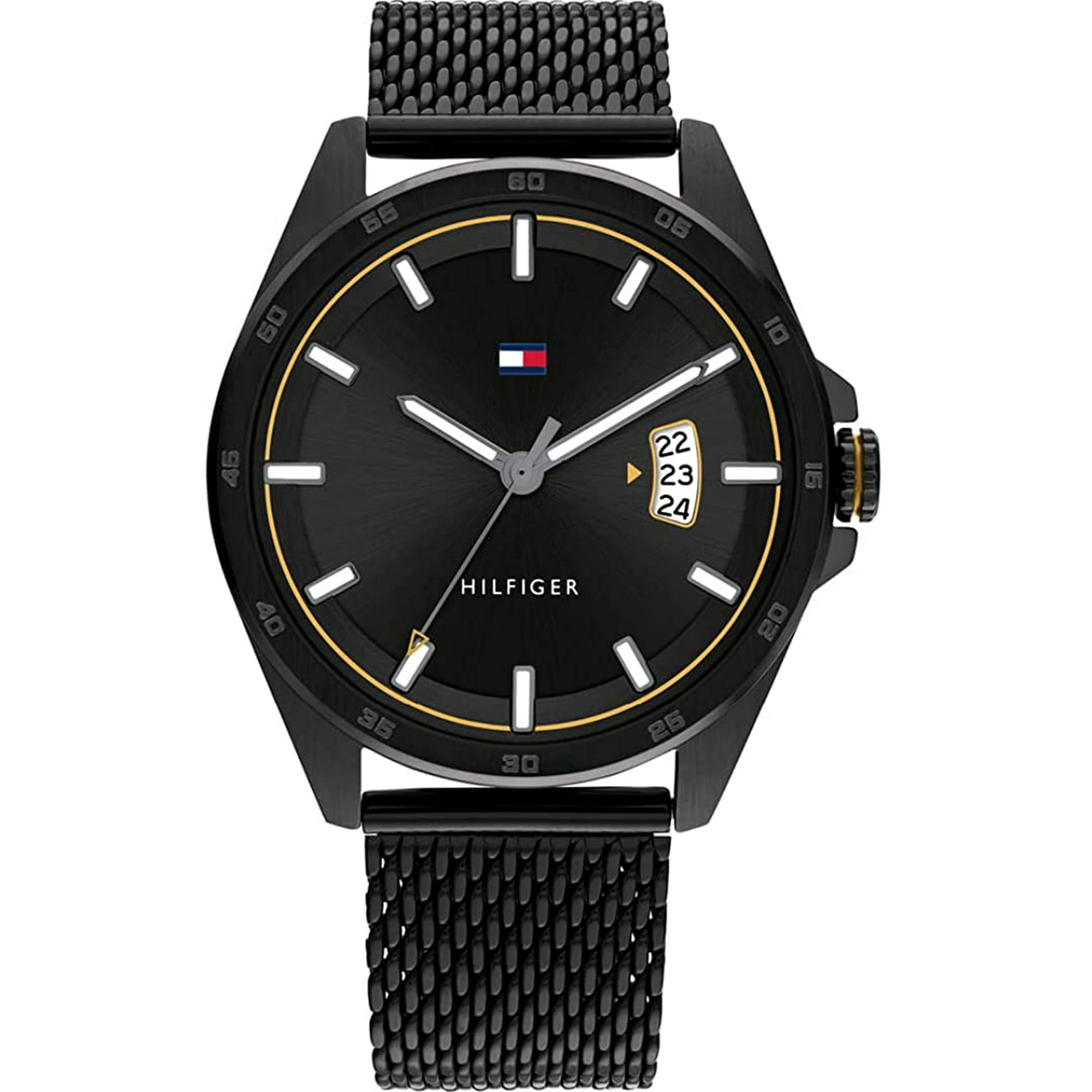 Tommy Hilfiger Black Ion Mesh Mens Watch 1791913 Walmart