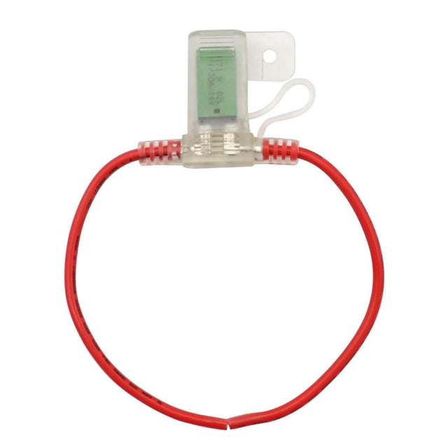 Portafusibles 5A Y Cable De Fusible Reinicio Automático 28V/32V 12Awg Impermeable A Prueba De Polvo Transparente Para Coche Automóvil Yate Rv Camión Vehículo Methold VI009440-04