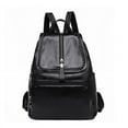 thumbnail image 5 of 2025 New Trendy Korean Style Fashion PU Backpack for Women, Casual Schoolbag, Large Capacity Backpack (Black L), 5 of 5