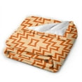 thumbnail image 2 of DouZhe Ultra-Soft Micro Fleece Lightweight Flannel Bed Blanket, Geometric Zigzag Style Print Cozy Warm Throw Blankets, 50"x40", 2 of 7