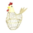 thumbnail image 1 of Organizador de almacenamiento de alimentos para huevos, estilo rústico, de hierro forjado, para encimera de cocina. amarillo, 1 of 9