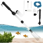 ZOUYUE Electric Aquarium Gravel Cleaner Fish Tank Vacuum Gravel Cleaner,Water Changer with Air-Pressing Button Water Hose Controller for Sand Washing Feces