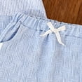 thumbnail image 6 of KPOPLK Baby Boy Clothes Toddler Summer Outfits Short-Sleeve Polo T Shirts + Pocket Shorts Set 2Pcs 1-5 Years Old(12-18 Months,White), 6 of 8