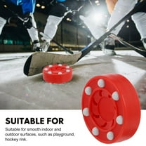 Pawsdot 1Pcs Roller Hockey Puck Red PP Street Hockey Pucks Professional Design