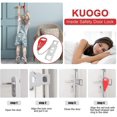 thumbnail image 4 of Portable Door Lock-2 Pack Solid Heavy Duty Door Extra Lock For Additional Privacy And Safety In Hotel, Apartment, 4 of 5