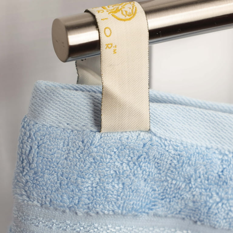 BNM Egyptian Cotton Luxury 8 Piece Hand Towel Set, Light Blue