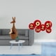 thumbnail image 2 of Escultura De Madera Para Recuerdo De Fiesta Y Adorno De Bendición De Abanico De Papel De Año Nuevo Chino Para Decoración Festiva De Estantería De Dormitorio Y Pared., 2 of 8