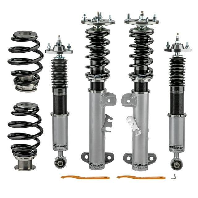 Maxpeedingrods Lowering Coilovers For BMW 3 Series E36 Shock Absorber Coil Spring Struts Grey