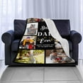 thumbnail image 5 of Custom Blanket with Photos Personalized Text Blankets for Adult Customized for Dad Mom Soft Fleece Throw Blanket Mother's Day Anniversary Valentine 10 Photos A Blankets, 5 of 5