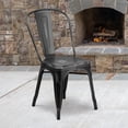 thumbnail image 2 of Bowery Hill Metal Dining Chair in Distressed Black, 2 of 8