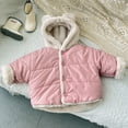 thumbnail image 4 of Godderr 1-7Y Toddler Kids Winter Warm Jacket Down Puffer Coat for Baby Boys Girls Ear Coats Jacket with Hooded Outerwear Down Cute Thickened Button Warm Cotton Coat Jacket, 4 of 5