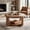 Classic Oak, variant on Fnova 2-Tier Round Coffee Table with Storage Shelf, Modern Wooden Circle Center Table, Accent Cocktail Table for Living Room, Lounge, Bedroom, Dark Brown