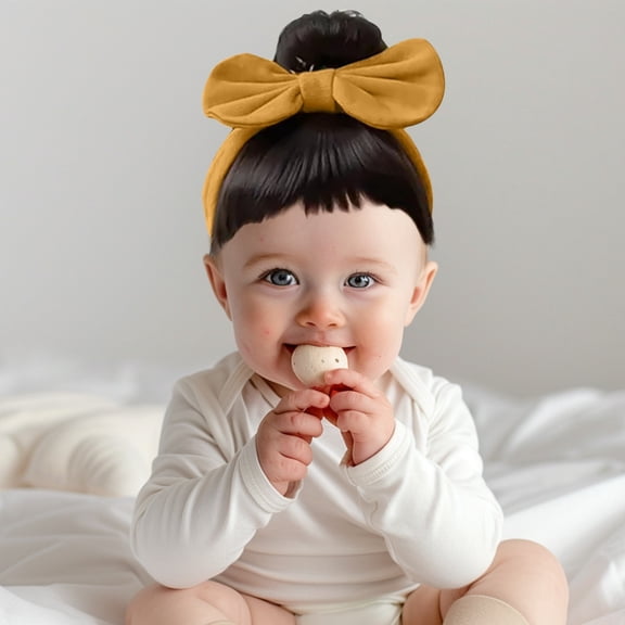 Korean Style Baby Headband Bow Hair Accessory For Girls Soft Comfortable Decorative Hair Clip Barrettes For Toddlers