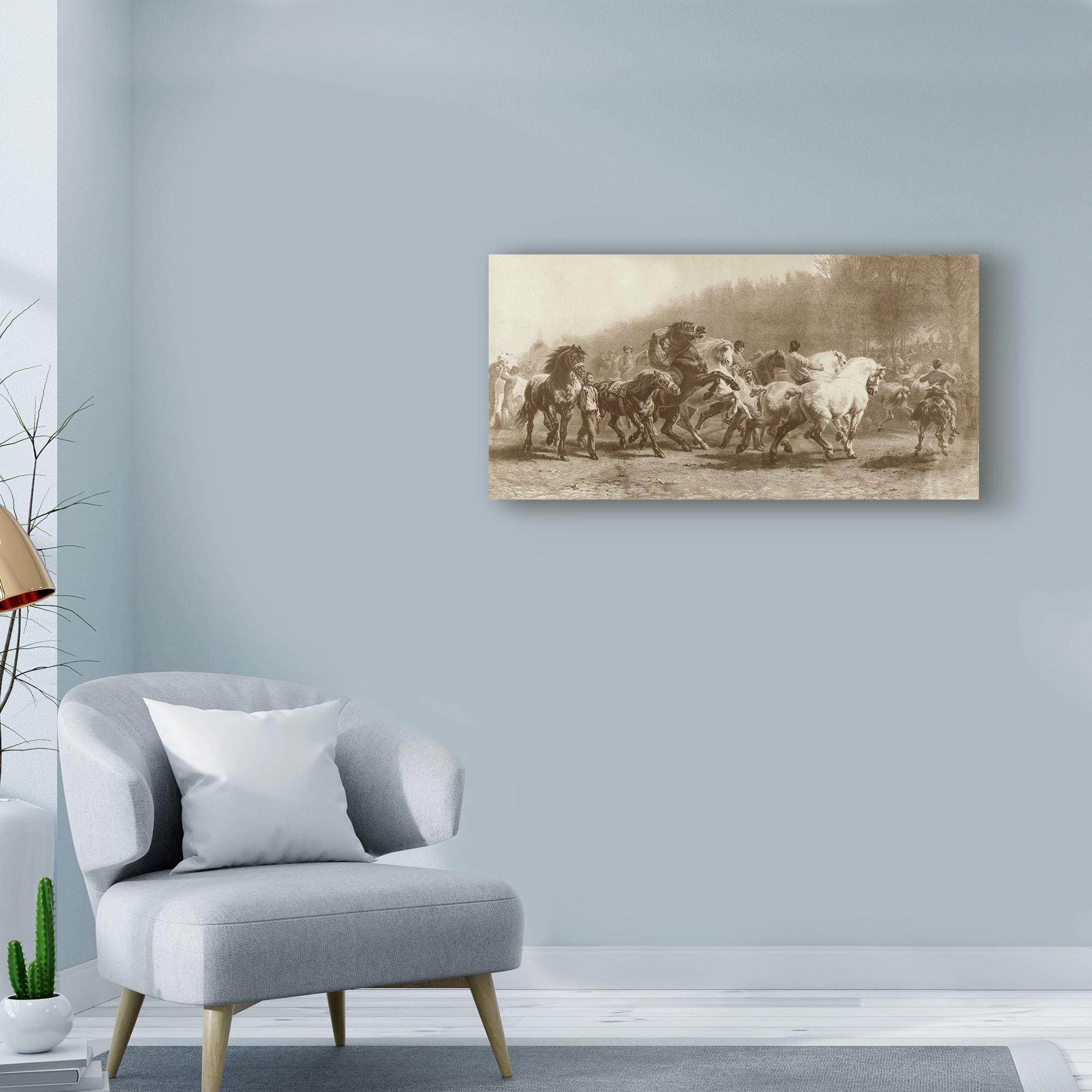Trademark Fine Art 'Horse Fair' Canvas Art by Rosa Bonheur