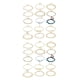 thumbnail image 2 of Minnieouse Pulseras de tobillo Cadenas de pie Joyas para el cuerpo Tobilleras de mujer para decoración de vestidos Type6 NO6 Minnieouse CBP220256, 2 of 6