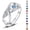 Light Blue-NO.7, variant on Infinity 12 Birthstone Mini Ring Hold Loved Ones Ashes Cremation Urn Ring for Women Finger Ring Memorial Jewelry
