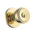 thumbnail image 1 of Weiser 9GAC5310-062 Beverly Entry Knob  Polished Brass, 1 of 1
