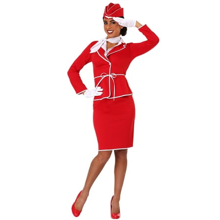 Women's First Class Flight Attendant Costume