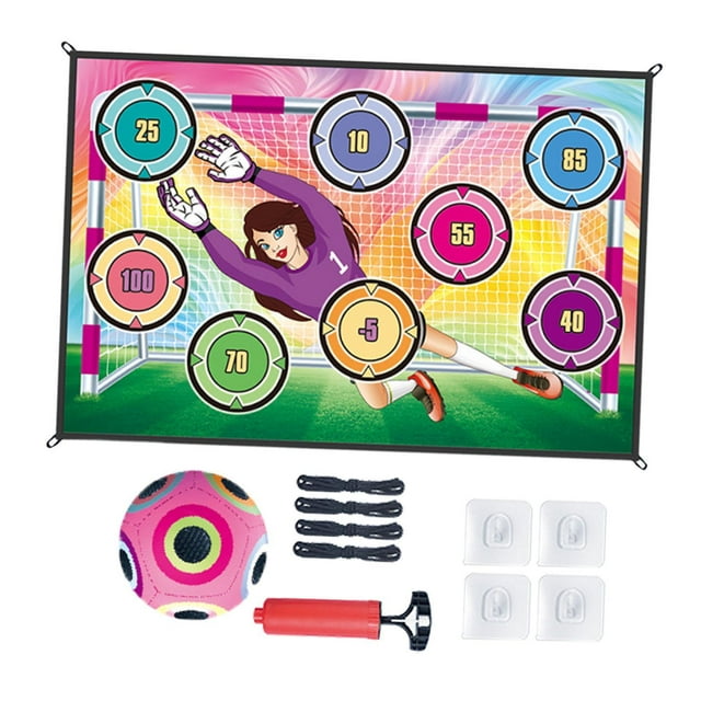 Juego de fútbol, accesorio de regalo para niños, niñas, lanzamiento de objetivo, juego de fiesta, juguete deportivo interactivo para parque, césped Estilo C