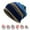 Blue, variant on Duoif Beanies Hats Men Cap Unisex Hats Windproof Casaul Print Stripe Outdoor Caps Wool Beanie Winter Hats for Women Blue