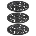 thumbnail image 4 of Silicone Pot Holders For Kitchen Heat Insulation Multi-Purpose Black 18X18X1CM 3Pcs, 4 of 4