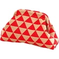 thumbnail image 1 of LHSHID Evening Bag Clutch Purses for Women Beach Woven Crochet Handbag Dumpling Clutch Ruched Cloud Purse colorblock bag, 1 of 7