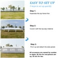 thumbnail image 3 of UWR-Nite Outdoor Party Tent with 7 Side Walls, 10' x 30' White Patio Gazebo Canopy Tent for Outside, Sunshade Shelter Folding Gazebo Canopy Tent, Waterproof Outdoor Gazebo Tent for Backyard Wedding, 3 of 15