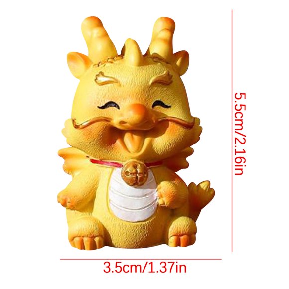 Chinese New Year Decoration,Car Dashboard Decoration 2024 Statue Miniature Statue Chinese New Year Ornament Christmas Decoration,New Years Decorations,Chinese New Year