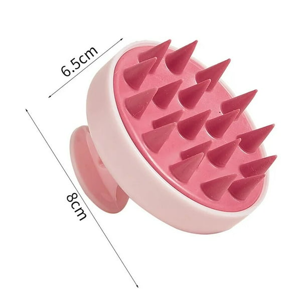 Cepillo de silicona para masaje del cuero cabelludo, cepillo corporal de silicona para lavar el cabello, baño, SPA, ducha, cepillo de masaje