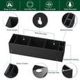 thumbnail image 3 of Dispensador triple de vasos BOSSCASA, acrílico, negro, 3 of 6
