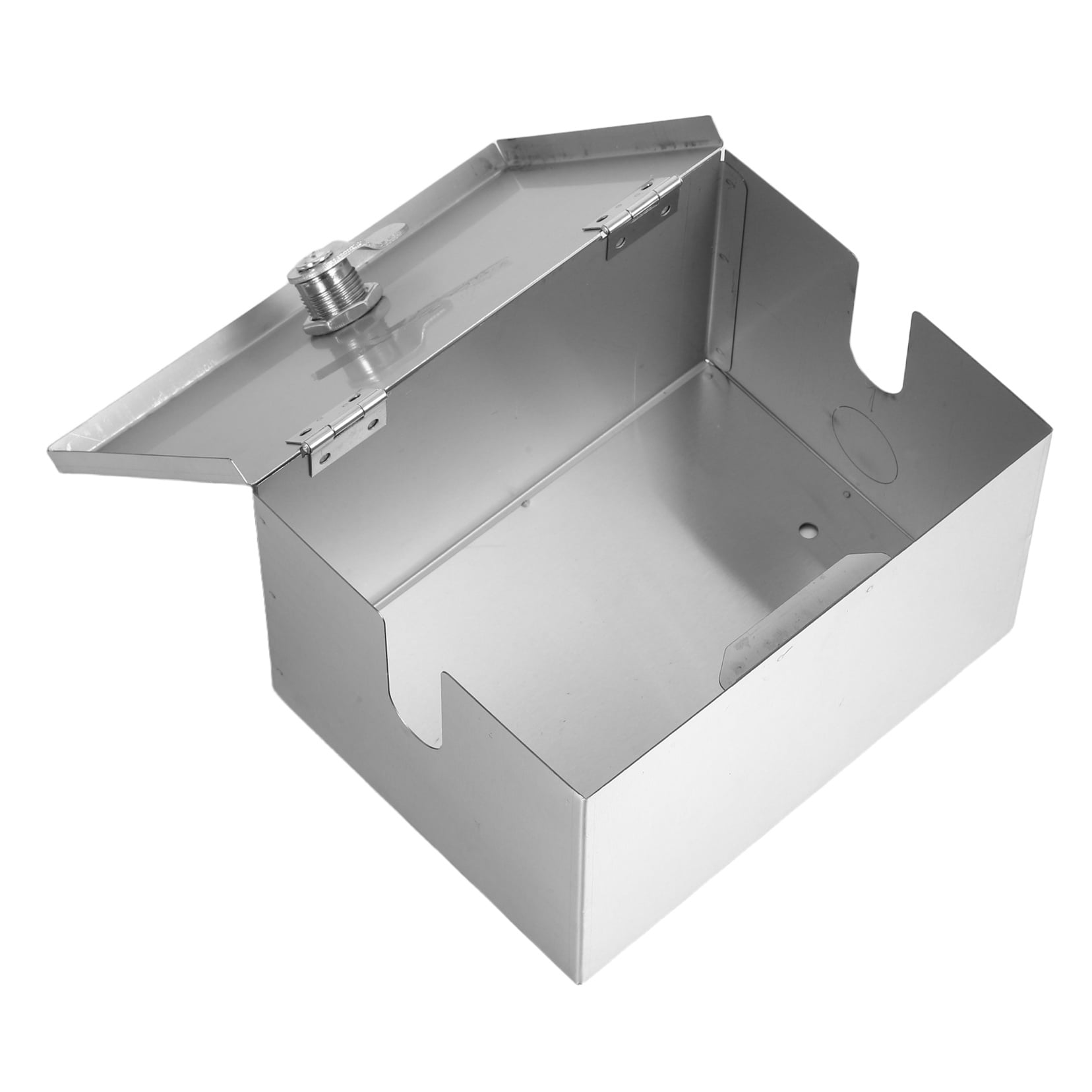 OUNONA Stainless Steel Outdoor Electrical Box Waterproof with Lockable Anti Theft Cover for Secure Protection