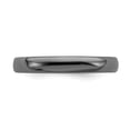 thumbnail image 4 of 925 Sterling Silver Stackable Expressions Black-plated Polished Ring Size: 10; for Adults and Teens; for Women and Men, 4 of 5