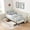 Beige, variant on Harper & Bright Designs Twin Size Upholstered Daybed with Storage Drawers, Velvet Sofa Bed Frame with Adjustable Design for Living Room and Bedroom, Black
