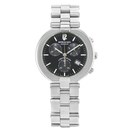 Raymond Weil Allegro Chronograph Black Dial Steel Quartz Mens Watch 4817S-BK