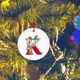 thumbnail image 3 of Pompotops Christmas 26 Letter Fawn Ornaments Red Christmas Tree Ornaments Letter Hanging Pendant Ornaments Alphabet Xmas Tree Decorations For Home, 3 of 4