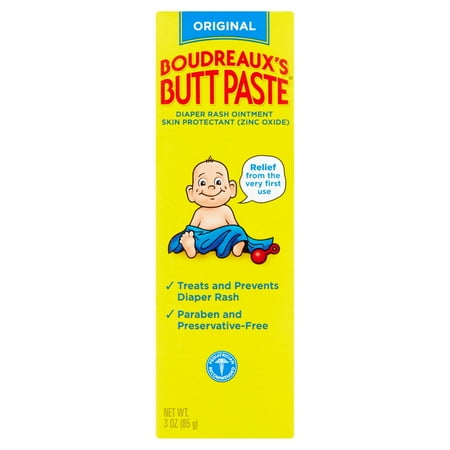 Boudreaux's Butt Paste Original Diaper Rash Ointment, 3 oz