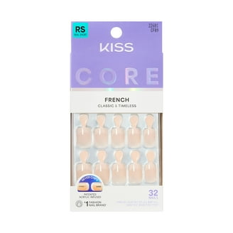 KISS Gel Fantasy Sculpted Fake Nails XL, Durable Shine, Long