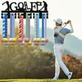 thumbnail image 7 of Golf Medal Holder Golf Medal Hanger Display Wooden Rack Wall Mounted Hook Frame 30+ Golf Race Competition Medals Winner Golfer Gift for Friend Men Women Birthday Christmas 15.7x5.9inch, 7 of 7