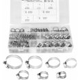 thumbnail image 1 of Sailing 60 Piezas Abrazaderas de Manguera de Acero Inoxidable Abrazaderas de Manguera de Acero Ajustables de 6-38 mm Clips Ajustables Surtido de 7 Tamaños para Tanque de Manguera de Agua Familiar Aut, 1 of 5