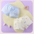 thumbnail image 2 of Wxirdiow Girls' Panties Girls Boyshort Panties Cotton Breathable Briefs Kids Print Underwear 2 Pack Blue Size,6-8 Years, 2 of 5