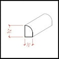 thumbnail image 7 of EWQR13 Quarter Round 1/2" x 3/4" Moulding Trim. Unfinished, 7 of 7