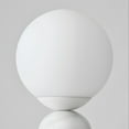 thumbnail image 5 of Brightech Mila Tall 15" LED Table Lamp - Bedside Reading Light with Elegant Marble Base, Globe Lamp Shade - Modern Desk and Nightstand Lamp for Bedroom, Living Room, Office - White, 5 of 7