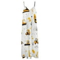 thumbnail image 3 of Excavator Construction Vehicle Truck Design Sleeveless Dress Woman Fashion Long Dresses Women's Summer Suit Dress 2025, 3 of 6