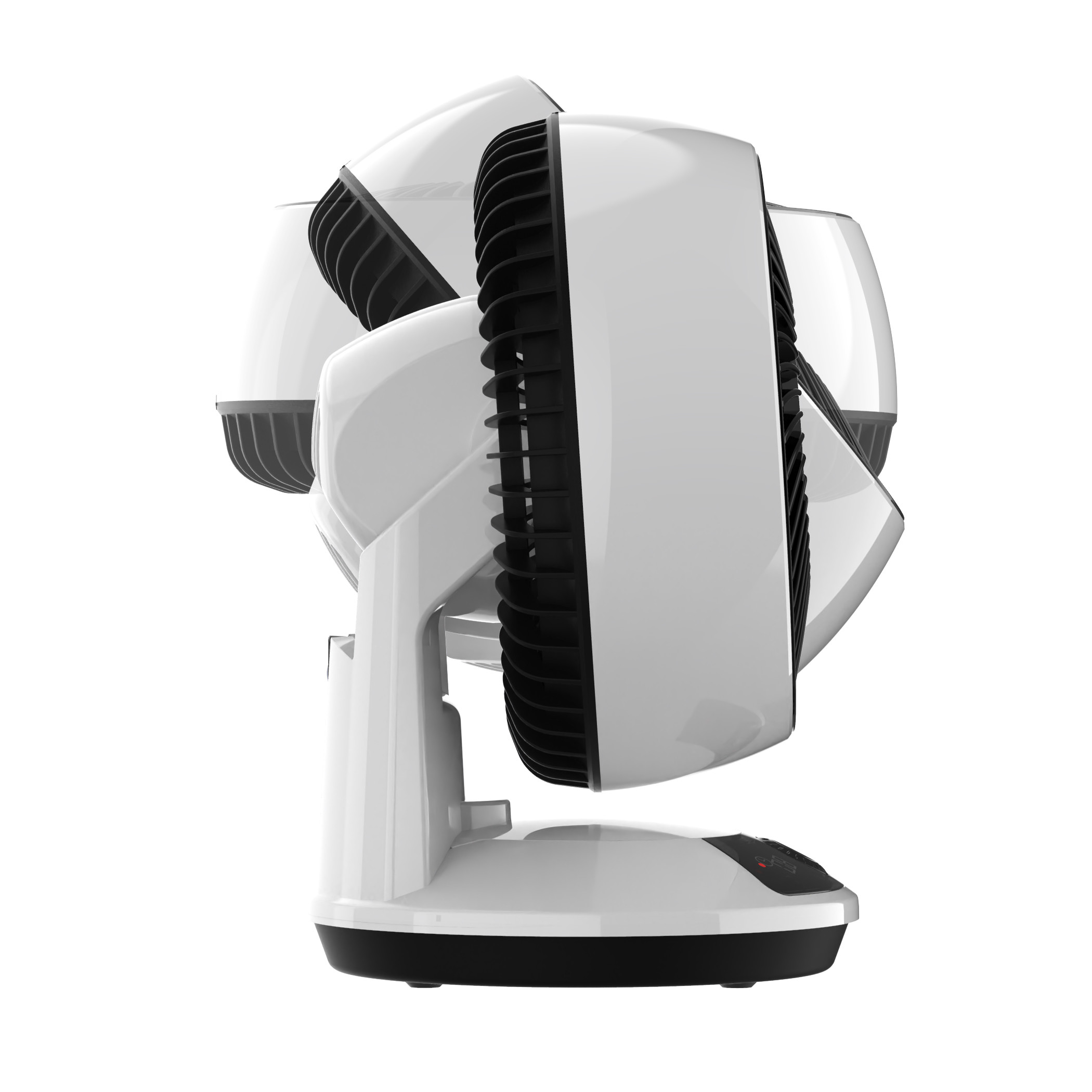 Lasko Whirlwind 7" EcoQuiet DC Motor Orbital Motion Air Circulator Fan, Remote, 12" H, White, A12667